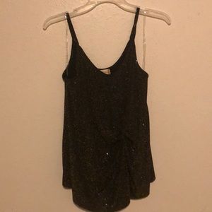 Sparkly tank top spaghetti strap wore once